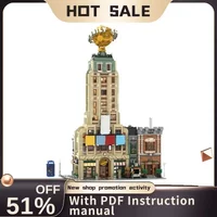 7376Pcs Hot Famous Hero Movie Moc Daily Planet Model 10297 Building Block Brick Diy Creative Ideas Brick Toy Birthday Gifts10278