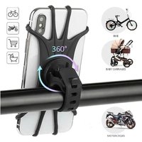 AliExpress NONE Universal Phone Silicone Holder Bicycle Motorcycle Mobile Buckle Pull Non-slip Adjustable Bike Handle GPS Mount barracket Stand