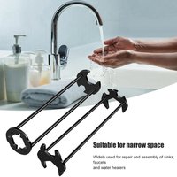Multi-functional Sink Wrench Narrow Space Plumbing Tool for Faucet Valve Nut Installation Removal Repair Tool Kit