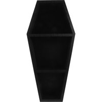 Halloween Coffin Display Shelf Wood Wall and Tabletop Storage Rack for Home Decor Decoration Coffin Shelf Decor for Home