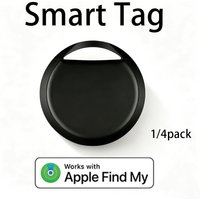 1/4 Pack Smart Tag for Apple Find My – Bluetooth Item Tracker with Left Behind Alert & Loud Beep for Keys Wallet Luggage Finder
