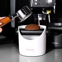 KACACAO Coffee Knock Box Anti Slip Shock-absorbent Dump Coffee Grind Knock Espresso Grind Dump Waste Bin Cafe For Barista