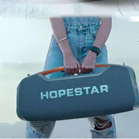 Super Soundbar with microphone,HOPESTAR A60 big wireless Speaker Portable Outdoor Boombox 3D Stereo subwoofe