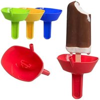 1PC Portable Popsicle Protectors Double Drip Proof Popsicle Holder Anti-flow Ice Cream Bracket Anti-drip Tray