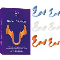 6pcs Mini Stop Snoring Device Silicone Elastic Nose Clip Anti-Snoring Supplies To Prevent Snoring Good Sleep