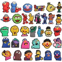 6-33PCS Yellow Bird Cookies Monster Shoe Charm Mix Wholesale PVC Decoration Sandals Shoe Detachable Waterproof To X-mas Gifts