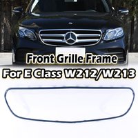 Front Bumper Grille Frame Chrome Gloss Black Grill Trim For Mercedes Benz E Class W213 C238 A238 W212 Sport For AMG Line Model