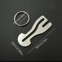4PCS/1PC Reusable Portable Stainless Steel Shopping Cart Token, Shopping Cart Lock Chain, Detachable Shopping Cart Key Ring