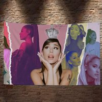 Classic Pop Singer A-Ariana G-Grande Banner INS Style Outdoor Party Decoration Atmosphere Flag