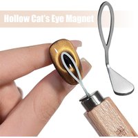 10PCS/5PC/1PCS Nail Hollow Cat's Eye Magnet Tools Empty Hole Multi-functional DIY Nail Art Design Use With Nail Polish Use Easy