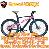 AliExpress TWITTER GRAVEL Bike-V3EQX Flat Bar Electronic shifting WheelTop EDS OX -13S T900 Carbon Fiber Road bicycle Hydraulic Disc Brakes