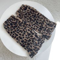 Vintage Leopard Print Winter Leg Warmers Dot Stripe Y2K Leg Coverings Lolita JK Pleated Long Stockings Streetwear