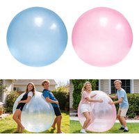 70CM Amazing Bubble Ball: Giant Inflatable Water Filled Ball, Soft Elastic TPR Balloon, Outdoor Beach Party Game Toy
