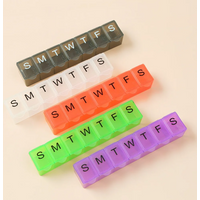 New Mini Weekly Portable Travel 7 Days 7 Grids Pill Box Cases Storage Organizer Container for Vitamins Fish Oils Medicine Holder