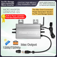 1200W Hybrid Micro Inverter Solar PV/Battery input 20-60V,Output 180~265VAC with WiFi &Anti-Backflow,Grid-Tie Energy Storage