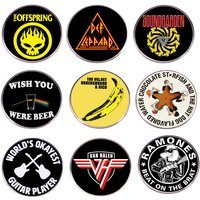 Rapper Rock Band Badge Music Inspired Enamel Pin Briefcase Backpack Pin Classic Band Lover Jewelry Brooch Gift