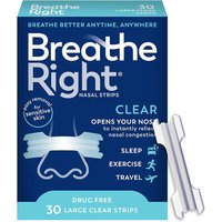 Nasal Strips Extra Strength Clear For Sensitive Skin Drug-Free Snoring Solution&Nasal Congestion Relief Caused by Colds&Allergie