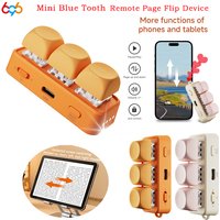 New Keyboard Mini Page Turner Short Video Slide PPT PDF Page Flipping Music Switch Take Photos Blue Tooth Remote Control