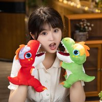 Dinosaur Stuffed Plush Animals Toys Hand Finger Story Puppet Kawaii Dolls Educational Baby Toys Tyrannosaurus Children Gift