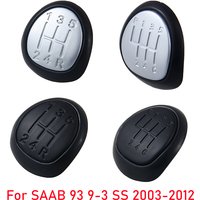 5/6 Speed Gear Shift Knob Badge Head Emblem Cap Shifter Stick Top Cover For SAAB 93 9-3 SS 2003-2012 Car Styling Accessories