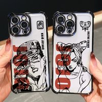 JoJo Bizarre Adventure Phone Case for Samsung Galaxy S26 S25 S24 S23 S22 S21 S20 FE Ultra Plus 5G Anti-drop Transparent Cover