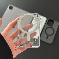 1 Magsafe transparent acrylic card bag suitable for lPhone 17 Air 16 Pro Max magnetic shell accessories
