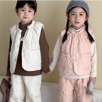 Suit 2025 Autumn and Winter New Children's Clothing Korean Style Boys and Girls Fashion Warm Jacket Cotton Pants Two Sets