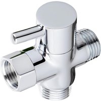 G1/2in 3Way Diverter Valve T-Adapter Converter Brass Valve Bathroom Shower Faucet Water Splitter For Shower Faucet Head