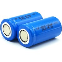 18350 Battery 900mAh 3.7V Rechargeable, 3C Rate Li-ion Battery with Flat Top, for Flashlight, Power Tools, Vape Toys DIY Devices