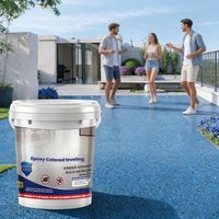 500g Garage Floor Paint Quick Drying High-Gloss Self-Leveling Coating Epoxy Colored Sand Floor Paint For Indoor Outdoor Garage