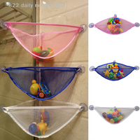 convenientSuction Cup Baby Bath Toys Tidy Storage Mesh Bag Bathroom Hanging Net Organizer