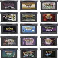GBA Pokémon Game Cartridge FireRed LeafGreen Ruby Sapphire Emerald Snakewood Clover for GBA SP Retro RPG Game USA Version