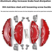 Car Brake Caliper Cover Aluminum Alloy Wheel Hub Trim Protector Accessories For Mercedes Benz A/B/C/E Class GLE GLC GLS