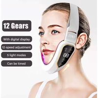 LED Photon Therapy Facial Slimming Vibration Massager Facial Lifting Device Facial Heated Double Chin V Face Vibration Massager