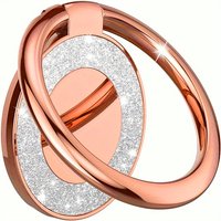 Fashion Bling Finger Ring Phone Holder Back Sticker Stand Mobile Phone Accessories Portable Ring Bracket for Xiaomi iPhone 14 15
