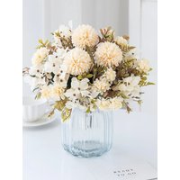 1pcs Simulated chrysanthemum and hydrangea flowers for indoor home and outdoor garden decoration in spring, summer, and autumn