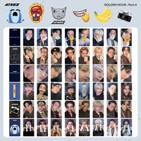 NEW KPOP 13TH MINI album GOLDEN HOUR:Part.4 San Hongjoong Seonghwa photocard TARGET special cards,LOMO random cards gift ATEEZ