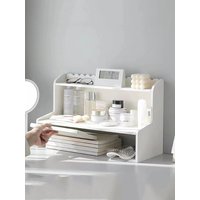 Upgrade Storage with Two-Layer Desktop Organizer Shelf for Home and Office Ins-Style Rack for Books and Stationery