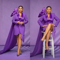 Big Bow Women Suit Pants Set Blazer Trousers 2 Pieces Formal Wedding Tuxedos Prom Dress Custom Made Formal Jacket