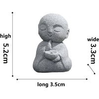 Sandstone Buddha Incense Stick Holder Japanese Jizo Monk Incense Holder For Sticks Zen Monk Incense Burner