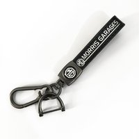 For MG ZS MG4 EV MG5 MG HS MG3 MG6 Fashion Trendy Leather Metal Car Logo Keychain Key Ring Key Chain Auto Accessories Key Holder