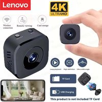 Lenovo Mini Security Camera 4K Wireless 2.4G WiFi Monitoring Security Protection Remote Night Vision Surveillance Smart Home