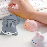 1pc Cute Wrist Rest, Support for Mouse Keyboard Computer Elbow Pad Arm Rest, for Desk, Kawaii, Office Supplies PU Mouse Pad