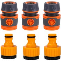 1/2 3/4inch Tap Connector set Include Thread Tap Adaptor with 1/2inch Hose Connector Home Water Gun Fittings