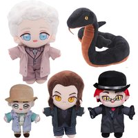 Good Omens Plush Crowly Cosplay Devil Aziraphale Cosplay Plush Doll Angle Mascot Costume Cushion Birthday Gifts HalloweenProps
