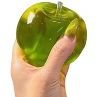 **1PC Relieve Stress And Vent Anger Toys Green Apple Plasticity Squeeze Toy To Relieve Stress For Friends
