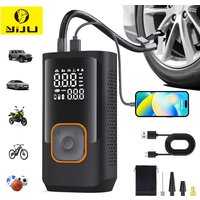 AliExpress YIJU Rechargeable Tire Inflator Digital Cordless Car Tyre Inflator For Motocycle Bicycle Balls Portable Compressor Air Pump
