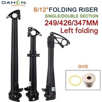 AliExpress NONE DAHON Folding Bike Riser 31.8mm 28.6mm Multifunctional Left Folding Telescopic Riser Foldable Bicycle Accessories Telescopic