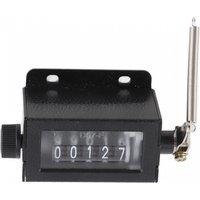 Resettable Mechanical Counter D67F 5 Digit Mechanical Resettable Manual Hand Pull Stroke Tally Counter Mechanical Click Counter