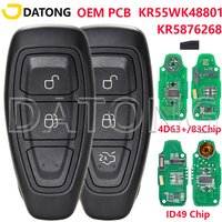 Datong World KR55WK48801 4D63Chip KR 5876268 ID49 Chip 434 FSK Auto-Funkschlüssel für Ford Focus Fiesta Mondeo C-Max Kuga 2011–2015